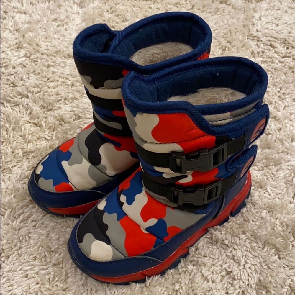 Toddler Kids Winter Snow Waterproof Boots, S 10.5
